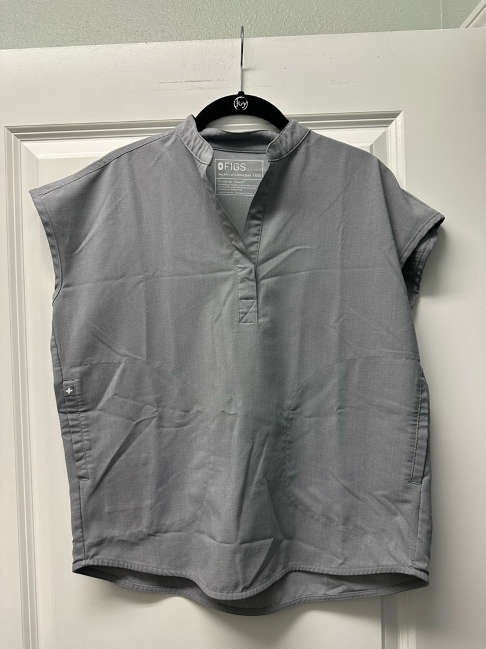 Figs Women's Gray Rafaela Scrub Top